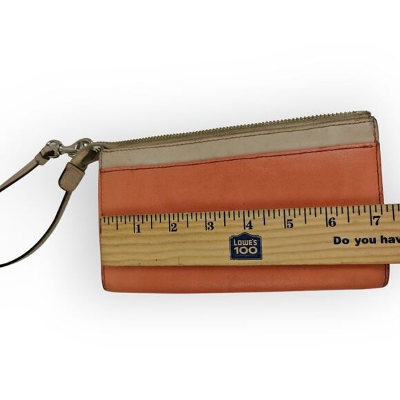 VTG COACH Y2K Genuine leather Wristlet clutch wallet case bag pusre handbag - Picture 2 of 8